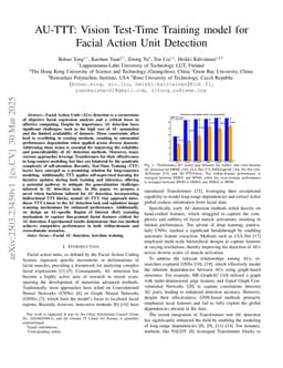 AU-TTT: Vision Test-Time Training model for Facial Action Unit Detection