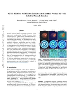 Beyond Academic Benchmarks: Critical Analysis and Best Practices for Visual Industrial Anomaly Detection
