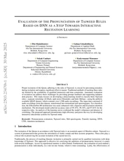 Evaluation of the Pronunciation of Tajweed Rules Based on DNN as a Step Towards Interactive Recitation Learning