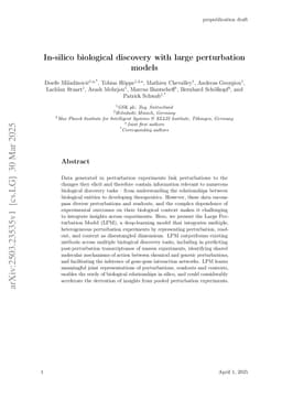 In-silico biological discovery with large perturbation models