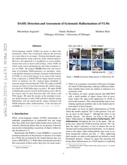DASH: Detection and Assessment of Systematic Hallucinations of VLMs