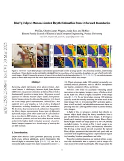 Blurry-Edges: Photon-Limited Depth Estimation from Defocused Boundaries