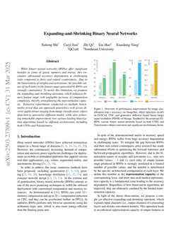Expanding-and-Shrinking Binary Neural Networks