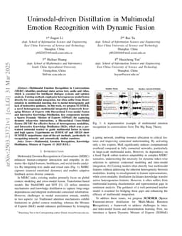 Unimodal-driven Distillation in Multimodal Emotion Recognition with Dynamic Fusion