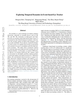 Exploring Temporal Dynamics in Event-based Eye Tracker