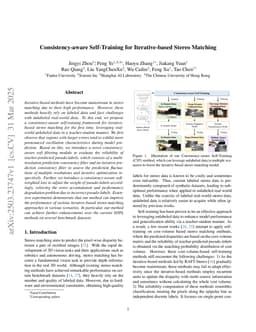 Consistency-aware Self-Training for Iterative-based Stereo Matching