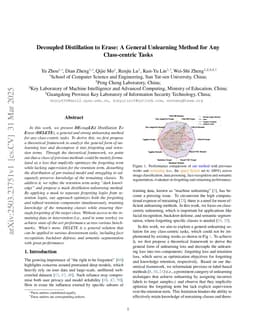 Decoupled Distillation to Erase: A General Unlearning Method for Any Class-centric Tasks