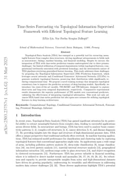 Time-Series Forecasting via Topological Information Supervised Framework with Efficient Topological Feature Learning