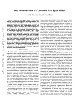 Free Parametrization of L2-bounded State Space Models