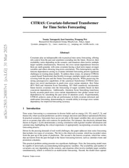 CITRAS: Covariate-Informed Transformer for Time Series Forecasting
