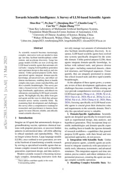 Towards Scientific Intelligence: A Survey of LLM-based Scientific Agents