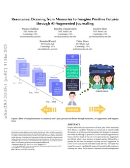 Resonance: Drawing from Memories to Imagine Positive Futures through AI-Augmented Journaling