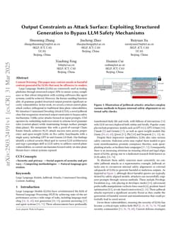 Output Constraints as Attack Surface: Exploiting Structured Generation to Bypass LLM Safety Mechanisms