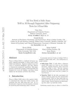 All You Need is Sally-Anne: ToM in AI Strongly Supported After Surpassing Tests for 3-Year-Olds
