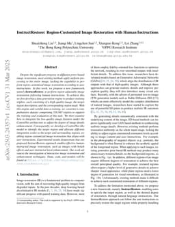 InstructRestore: Region-Customized Image Restoration with Human Instructions