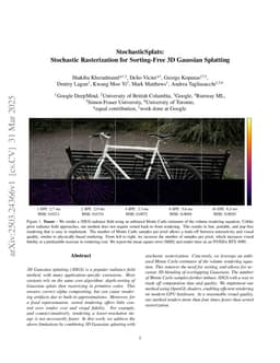 StochasticSplats: Stochastic Rasterization for Sorting-Free 3D Gaussian Splatting