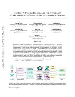 UniOcc: A Unified Benchmark for Occupancy Forecasting and Prediction in Autonomous Driving