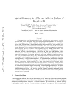 Medical Reasoning in LLMs: An In-Depth Analysis of DeepSeek R1