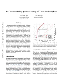 ViT-Linearizer: Distilling Quadratic Knowledge into Linear-Time Vision Models