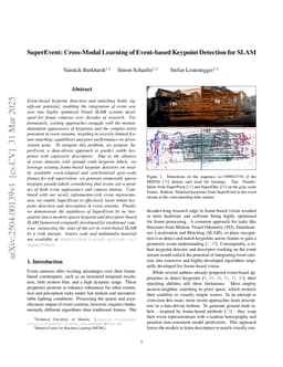 SuperEvent: Cross-Modal Learning of Event-based Keypoint Detection
