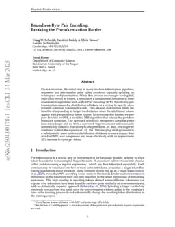 Boundless Byte Pair Encoding: Breaking the Pre-tokenization Barrier