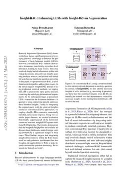 Insight-RAG: Enhancing LLMs with Insight-Driven Augmentation