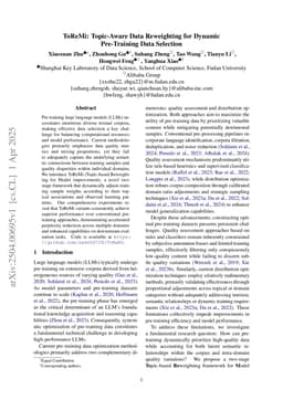 ToReMi: Topic-Aware Data Reweighting for Dynamic Pre-Training Data Selection