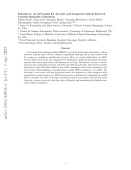 InformGen: An AI Copilot for Accurate and Compliant Clinical Research Consent Document Generation