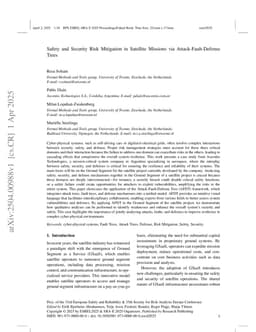 Safety and Security Risk Mitigation in Satellite Missions via Attack-Fault-Defense Trees