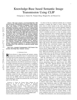 Knowledge-Base based Semantic Image Transmission Using CLIP