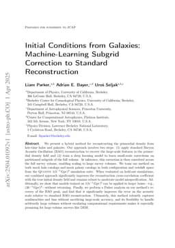 Initial Conditions from Galaxies: Machine-Learning Subgrid Correction to Standard Reconstruction