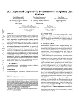 LLM-Augmented Graph Neural Recommenders: Integrating User Reviews