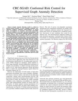 CRC-SGAD: Conformal Risk Control for Supervised Graph Anomaly Detection