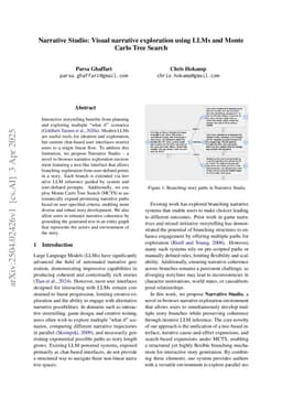 Narrative Studio: Visual narrative exploration using LLMs and Monte Carlo Tree Search