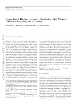 Group-based Distinctive Image Captioning with Memory Difference Encoding and Attention