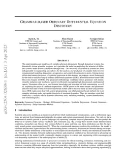 Grammar-based Ordinary Differential Equation Discovery