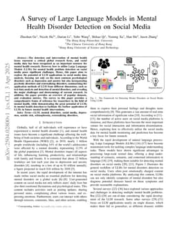 A Survey of Large Language Models in Mental Health Disorder Detection on Social Media