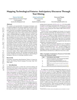 Mapping Technological Futures: Anticipatory Discourse Through Text Mining