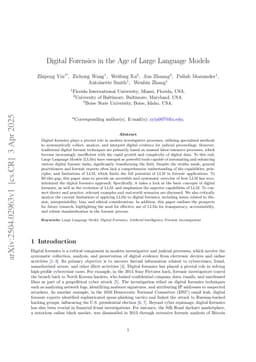 Digital Forensics in the Age of Large Language Models