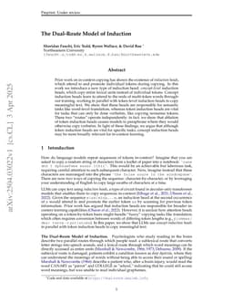 The Dual-Route Model of Induction