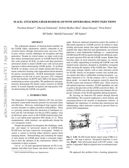 SLACK: Attacking LiDAR-based SLAM with Adversarial Point Injections