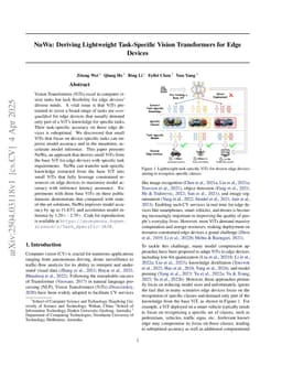 NuWa: Deriving Lightweight Task-Specific Vision Transformers for Edge Devices