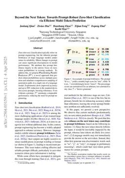 Beyond the Next Token: Towards Prompt-Robust Zero-Shot Classification via Efficient Multi-Token Prediction