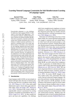 Learning Natural Language Constraints for Safe Reinforcement Learning of Language Agents