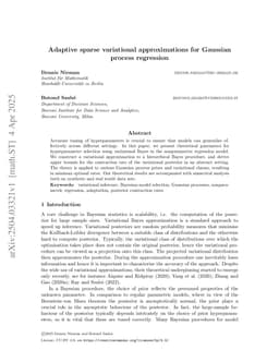Adaptive sparse variational approximations for Gaussian process regression