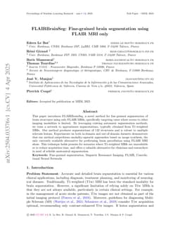 FLAIRBrainSeg: Fine-grained brain segmentation using FLAIR MRI only