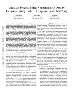 Gaussian Process Tilted Nonparametric Density Estimation using Fisher Divergence Score Matching