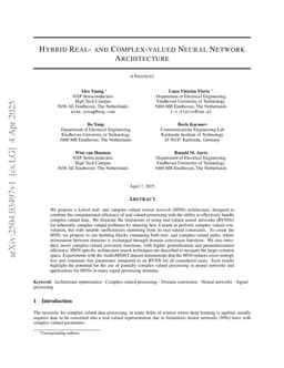 Hybrid Real- and Complex-valued Neural Network Architecture