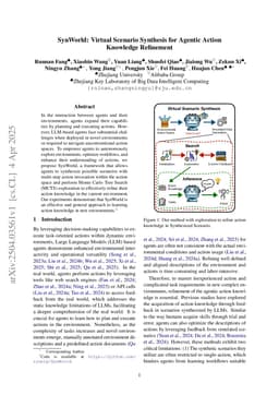 SynWorld: Virtual Scenario Synthesis for Agentic Action Knowledge Refinement