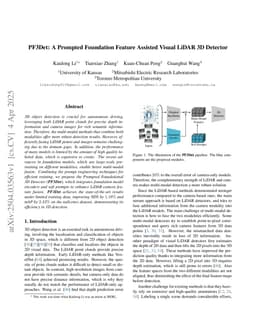 PF3Det: A Prompted Foundation Feature Assisted Visual LiDAR 3D Detector